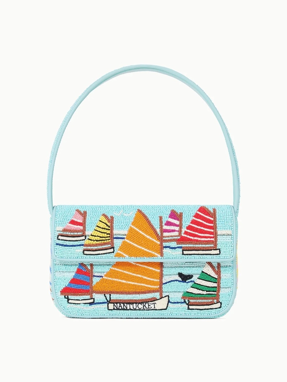 STAUD BEADED TOMMY BAG NANTUCKET